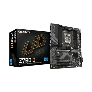 Gigabyte Z790 D Motherboard - Unterstützt Intel Core 14. Generation CPUs, 12+1+1 Phasen Digital Vrm, bis zu 7600MHz DDR5 (Oc), 3xPCIe 4.0 M.2, 2.5GbE Lan, Usb 3.2 Gen 2