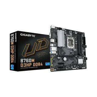 Gigabyte B760M D3HP DDR4 Motherboard - Supports Intel Core 14th Gen CPUs, 4+1+1 Phases Digital Vrm, up to 5333MHz DDR4 (Oc), 2xPCIe 4.0 M.2, GbE Lan, Usb 3.2 Gen1