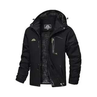 Heren Winter Waterdicht Winddicht Winterjack Warme Fleece Voering Ski Regenjas Met Capuchon