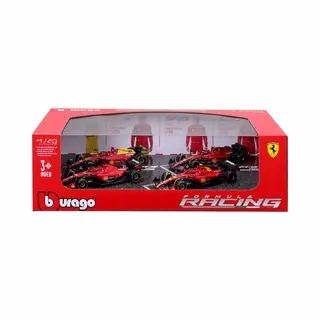 Bburago - Cadeaupakket 4 F1 Ferrari Sf-23-4 Realistische Schaalmodellen In Schaal 1, 43, Officiële Ferrari-licentie, Aanbevolen Leeftijd 3+ Jaar