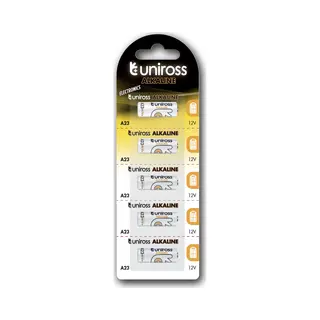 Uniross Alkaline Micro 23A 12V 5 Pack