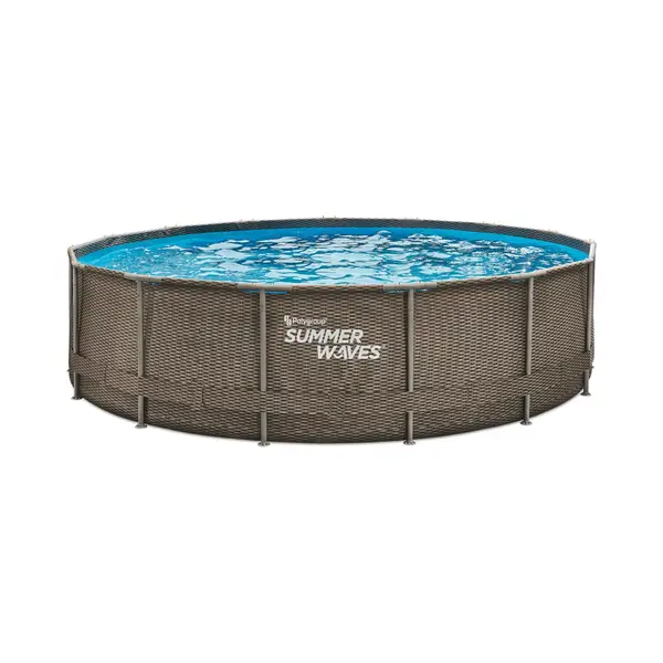 Summer Waves - Zwembad Active Frame 457 X 106 Cm - Dark Double Rattan thumbnail