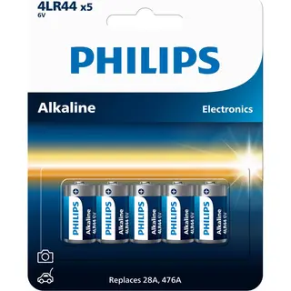 Philips 4lr44 6v Batterie Alkaline LR44 476A PX28A L1325-5 Stück