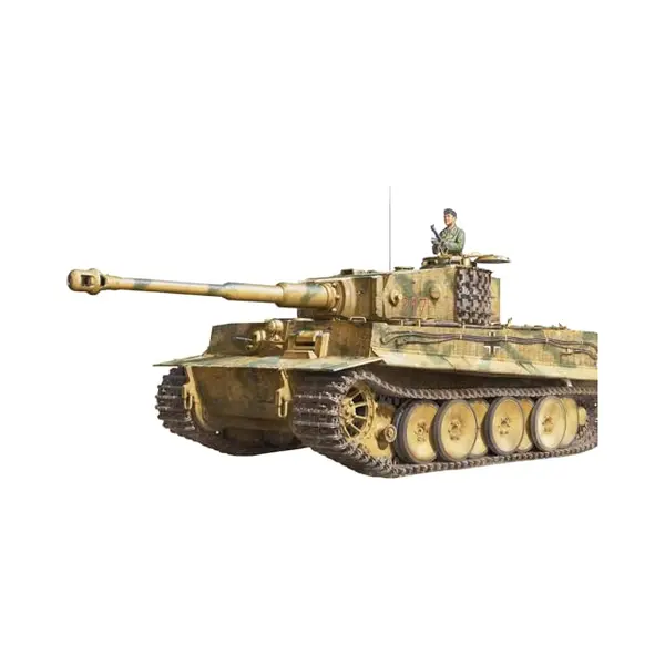 Takom TAK2200 Tiger I Mid-Production Mit Zimmerit Pz.Kpfw.Vi Otto Carius Mit Figur Maßstab 1, 35 Modellbau Plastikbausatz thumbnail