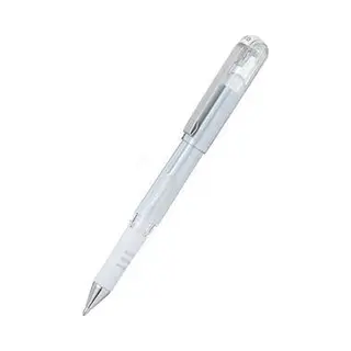 Pentel Pack Of 3 Rollerball Pens K230 M Hybrid Gel Grip Dx Métallic 1 Mm White