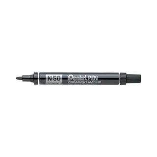 Pentel N 50 permanent marker Bullet tip Black 12 pc(s)