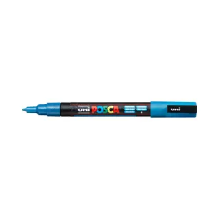 Uni-Ball Posca Pc-3M Funkelndes Hellblau