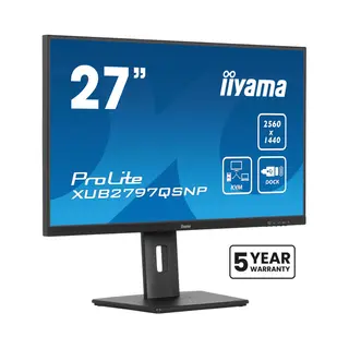 iiyama ProLite XUB2797QSNP-B1 Computerbildschirm 68,6 cm (27") 2560 x 1440 Pixel Quad Hd Led Schwarz