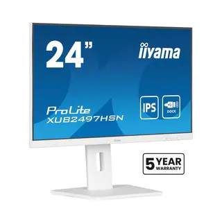 iiyama ProLite 24" Ips technology panel with Usb-C dock and RJ45 (Lan)