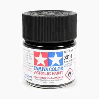 Tamiya Xf-1 Acrylfarbe 23 ml Schwarz Flasche
