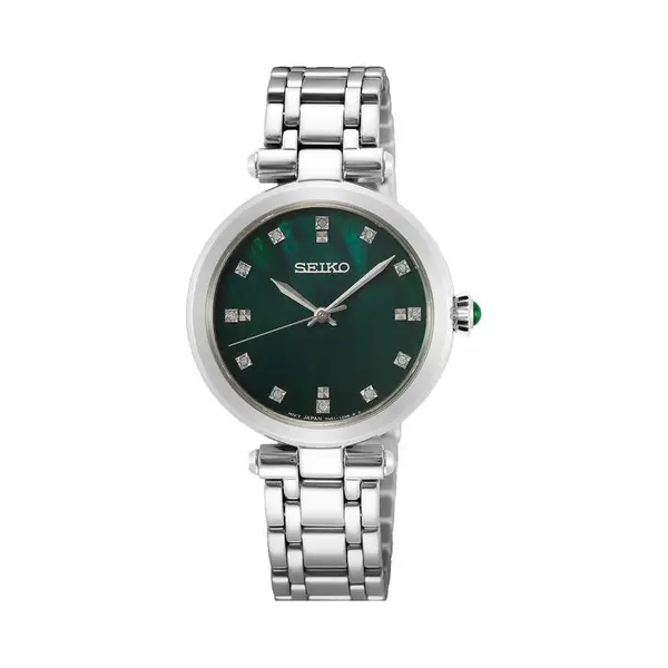 Seiko, Armbanduhr, Quarz, Silber, (Analoguhr, 29 mm) thumbnail