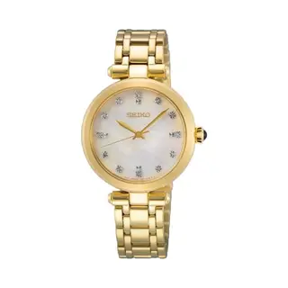 Seiko - Dames Horloge - Goudkleurig Met Band