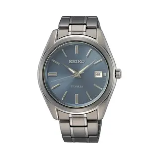 Seiko SUR371P1 Titanium Blue Dial Bracelet Watch - W25211