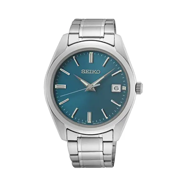 Seiko Men's Analogue Quartz Watch With Stainless Steel Strap SUR525P1, Silver, Classic thumbnail
