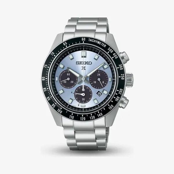 Seiko Prospex Crystal Blue Speedtimer Solar Chronograph Watch SSC935P1 thumbnail
