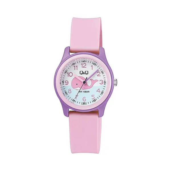 Q&Q Kinder-Uhr Silikon Armband Dornschließe Lernuhr Analog Quarz thumbnail