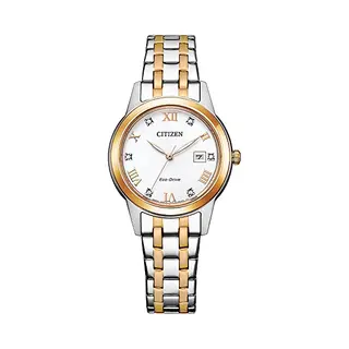 Citizen Damen Analog Eco-Drive Uhr Mit Edelstahl ArmbandElegance