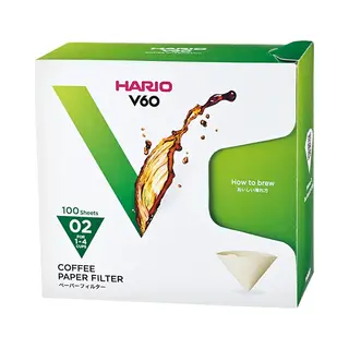 Paper Filters Hario V60 02 Mk, 100 Pcs.