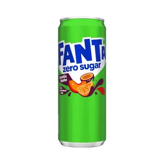 Fanta | Exotic | Zero Sugar | Sleek Blik | 24 X 33 Cl
