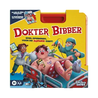 Hasbro Gaming Hasbro Dokter Bibber - Bordspel - 2 Speelmodi - Draagkoffer