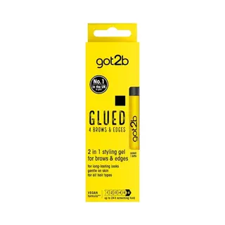 Got2b Glued 4 Brows & Edges Gel 2 In 1 16ml, Screaming Hold Brow Gel, Klares Augenbrauengel Für Langanhaltende Looks, Stark Haltendes Augenbrauengel