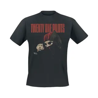 Twenty One Pilots Two Heads Männer T-Shirt Schwarz S 100% Baumwolle Band-Merch, Bands