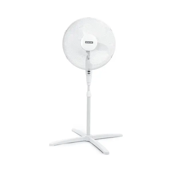 Status Standing Fan | 16 Inch Oscillating Portable Fan | 3 Speed Adjustable Angle Fan | White | S16STANDFAN1PKB thumbnail