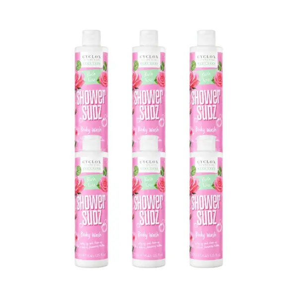 Cyclax Nature Pure Shower Sudz Blush Rose 6 X 250ml thumbnail