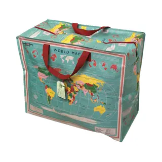 Craenen Rex international Vintage World Map Shopper’s Jumbo Bag