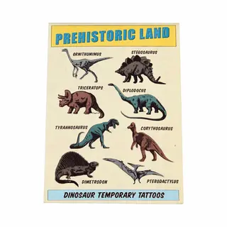 Rex London Children's Party Temporary Tattoos (2 Sheets) - Choice Of Design (Dinosaur)