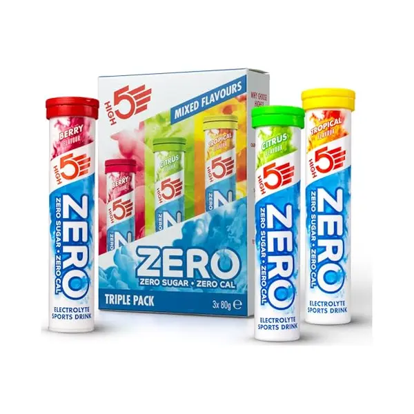 HIGH5 Zero Elektrolyte Ohne Zucker - Hydration Helper, Für Mehr Leistung Und Wohlbefinden - Potassium Calcium Magnesium Brausetabletten - Gemischt, thumbnail