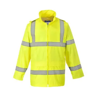 Portwest Regenjas Geel Maat 2XL Met Reflecterende Striping
