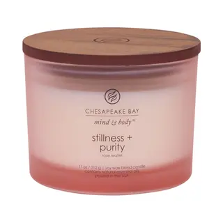 Chesapeake Bay Stillness & Purity wax candle Cylinder Rose 1 pc(s)