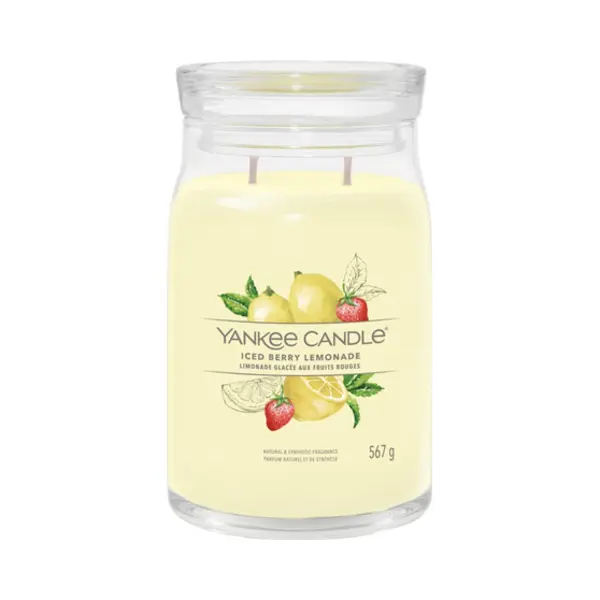 Yankee Candle Iced Berry Lemonade Wachskerze Zylinder Grapefruit, Zitrone, Pomelo Gelb 1 Stk thumbnail