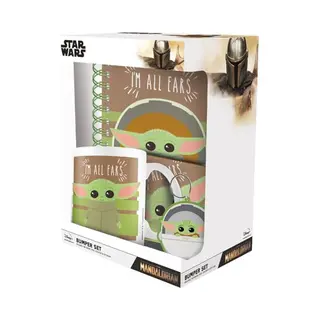 Pyramid International Star Wars, The Mandalorian - Grogu The Child - Cadeau Set - Notitieboekje - Mok - Onderzetter En Sleutelhanger