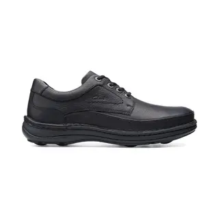 Clarks Nature Three - CasualHeren SneakersHeren VeterschoenVrije Tijdsschoenen - Kleur, Zwart - Maat, 43.5