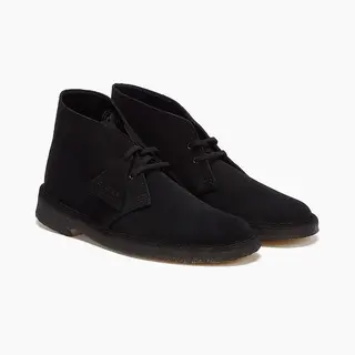 Men's Clarks Originals - 26155480 Mens Desert Boot Black Sde - Size, 10