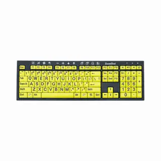 Hypertec K-Zt-By keyboard Office Usb Qwerty English Black, Yellow