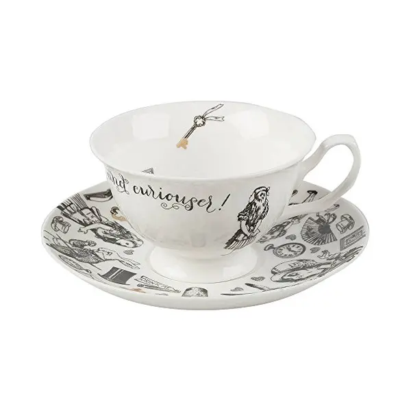 Creative Tops Tasse Alice In Wonderland, Porzellan, Geschenkbox, Weiß, Motiv, Alice Im Wunderland, Höhe, 6cm thumbnail