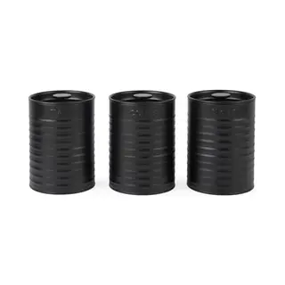 Russell Hobbs Ribbed 3-teiliges Kanister-Set – Set Aus 3 Küchenaufbewahrungskanistern Für Tee, Kaffee Und Zucker, Langlebiger Stahl,