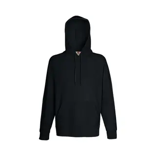 Fruit Of The Loom Men's Lightweight Hooded Sweatshirt Hoodie (240 Gsm) In Black | Size, Xl