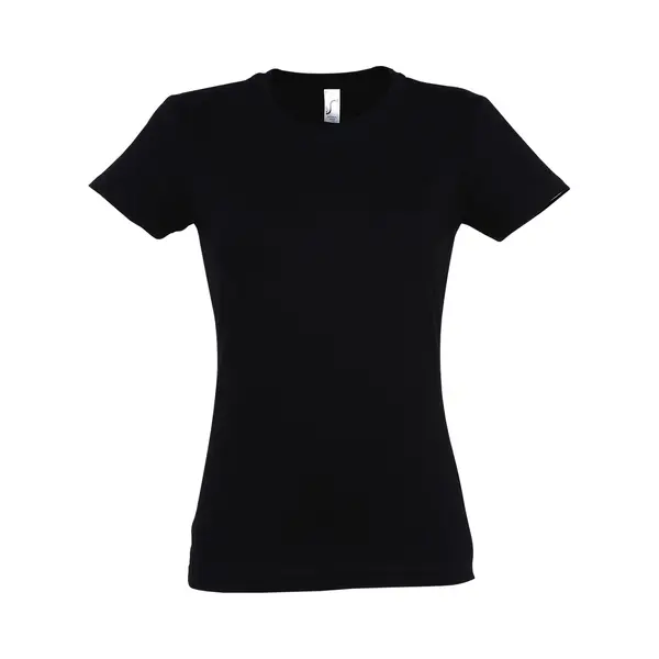 Sol'S Women's Imperial Short-Sleeved T-Shirt In Midnight | Size, 2XL thumbnail