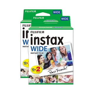 Fujifilm Instax Wide Picture Format Instant Photo Film 40 Shot Pack (16385995 X2)