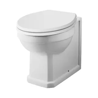 Old London Richmond Back To Wall Toilet Pan | White | Ceramic | 360mm X 400mm X 520mm