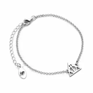 Harry Potter Sterling Silver Deathly Hallows Charm Bracelet