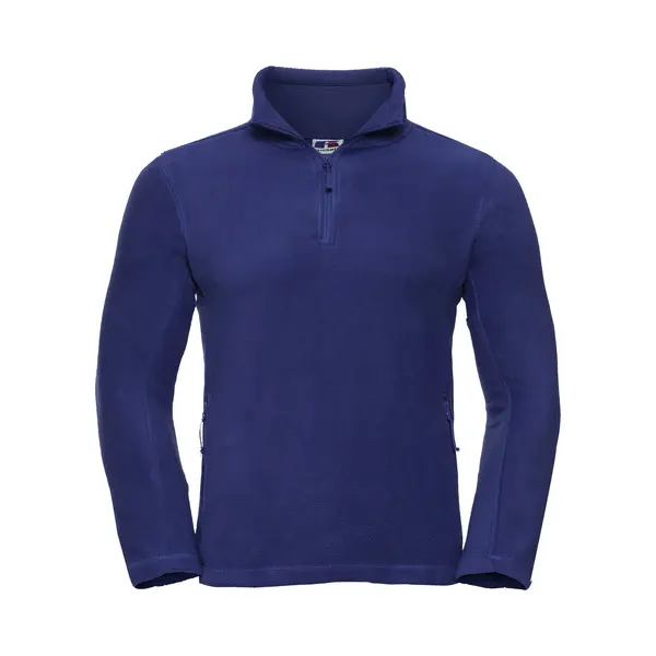 Russell Men's 1 4 Zip Outdoor Fleece Top In Royal | Size, 2XL thumbnail