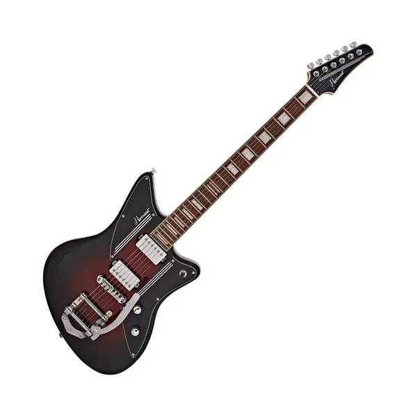 Hartwood Charger Vibrato Electric Guitar Cigar Burst thumbnail