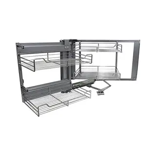 KuKoo Magic Corner Eckschrank Korb Küchenschrank Körbe Schrankauszug Schrankkörbe Küchenkorb Korbauszug Schrankauszüge Schrankkorb Küchen-Regal