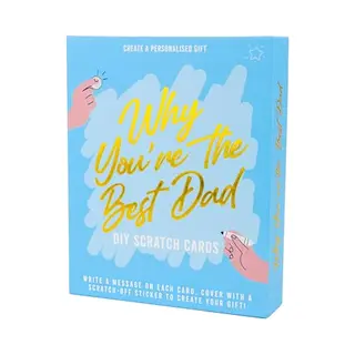 Gift Republic Reasons Why You're The Best Dad - Diy Scratch Cards - Personalised Unique Gift