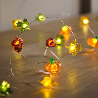 Lights4fun.co.uk 30 Autumnal Micro Led String Lights